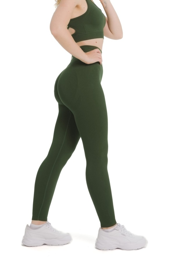 Bezszwowe legginsy Lanuma Pure w zielonym kolorze Silva z wysokim stanem i efektem push-up. Wyjątkowo elastyczny materiał seamless pięknie podkreśla sylwetkę i zapewnia idealne dopasowanie. Bezszwowe legginsy Lanuma Pure w zielonym kolorze Silva z wysokim stanem i efektem push-up. Wyjątkowo elastyczny materiał seamless pięknie podkreśla sylwetkę i zapewnia idealne dopasowanie.