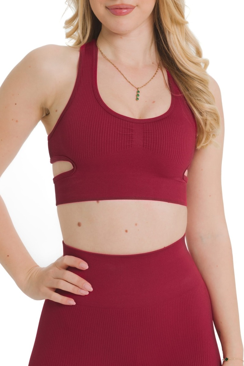 Lanuma Luxe bezešvý top v červené barvě spojuje elegantní vzhled a pohodlné přizpůsobení. Pružný seamless materiál zajišťuje příjemný pocit po celý den.