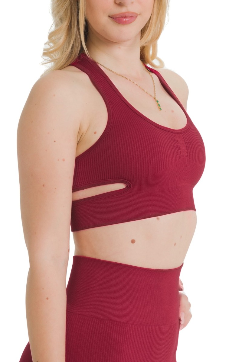 Lanuma Luxe bezešvý top v červené barvě spojuje elegantní vzhled a pohodlné přizpůsobení. Pružný seamless materiál zajišťuje příjemný pocit po celý den.