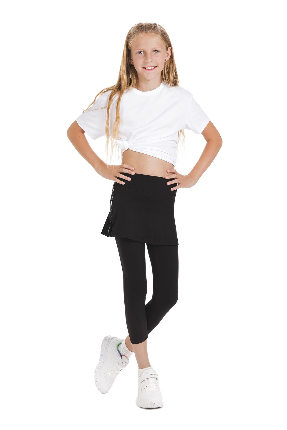 SKORT BLACK CAPRI KIDS 1 Lanuma