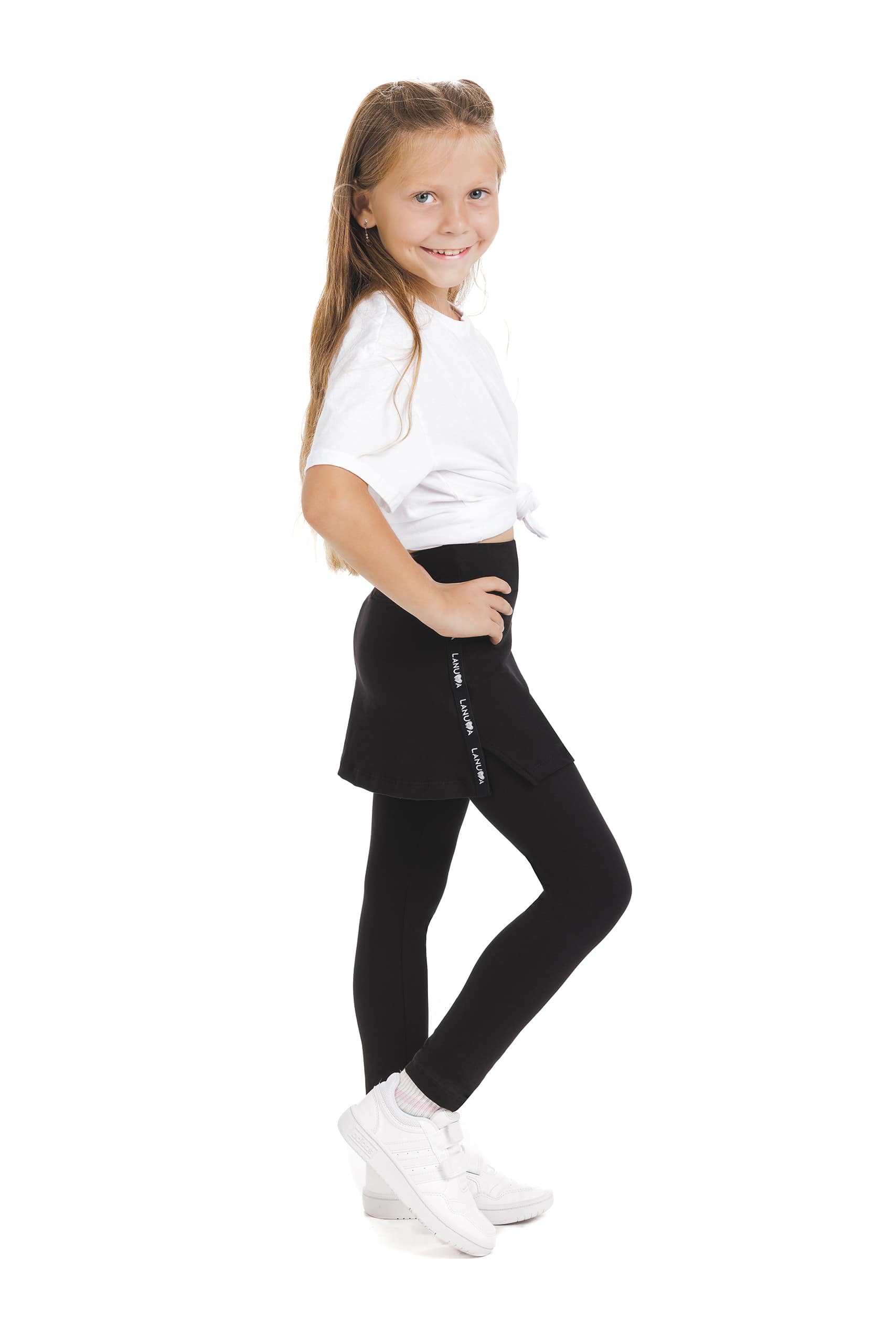 SKORT BLACK LONG KIDS 3 Lanuma